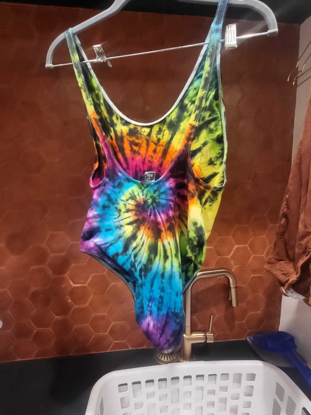Tie-Dye One-Piece - Vibrant Rainbow Spiral, From Haight San Francisco